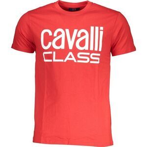 Cavalli Class Mens Bold Logo T-Shirt / Red